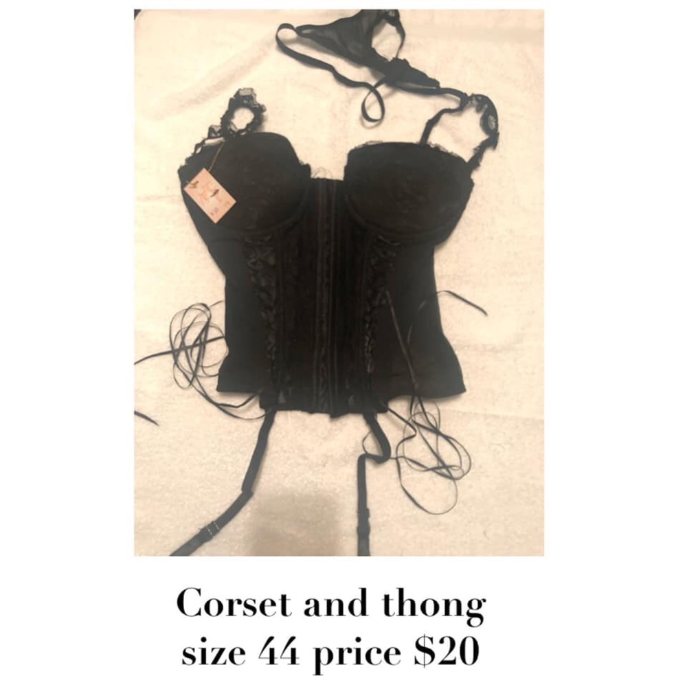 Corset and thong